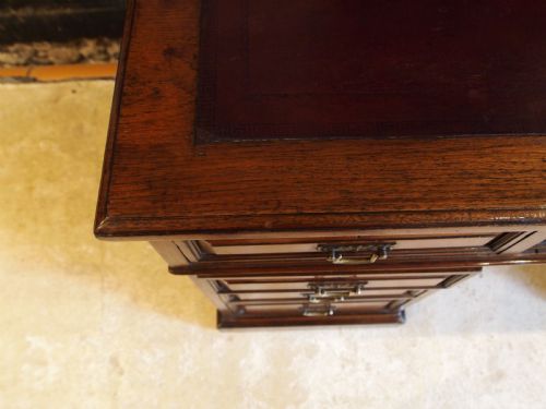 DESK FINE EDWARDS ROBERTS VICTORIAN SOLID WALNUT 3 PARTS C1880 - ADDITIONAL PHOTO 7
