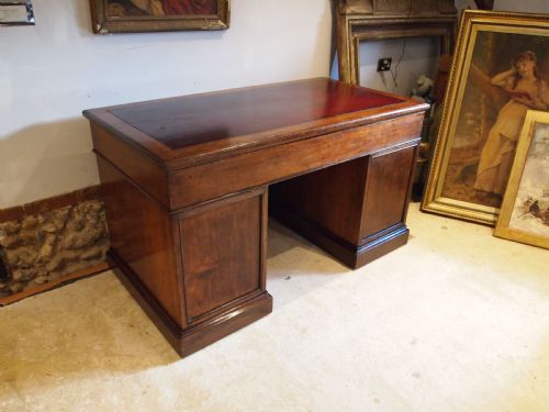 DESK FINE EDWARDS ROBERTS VICTORIAN SOLID WALNUT 3 PARTS C1880 - ADDITIONAL PHOTO 9