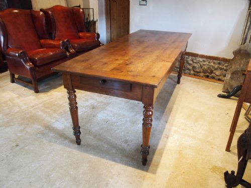 table stunning apple wood french refectory dining table c1820 - CATEGORY: ANTIQUE TABLES - DATED 19TH CENTURY