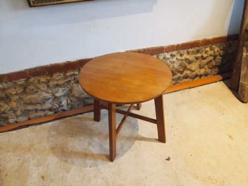 TABLE OAK HEALS STYLE COTSWOLD SCHOOL HALL LAMP SIDE C1930 - ADDITIONAL PHOTO 1