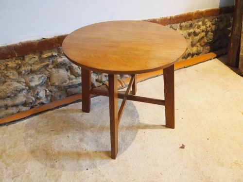 TABLE OAK HEALS STYLE COTSWOLD SCHOOL HALL LAMP SIDE C1930 - ADDITIONAL PHOTO 4