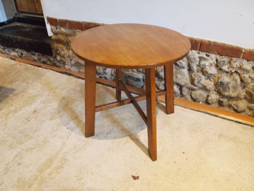 TABLE OAK HEALS STYLE COTSWOLD SCHOOL HALL LAMP SIDE C1930 - ADDITIONAL PHOTO 7