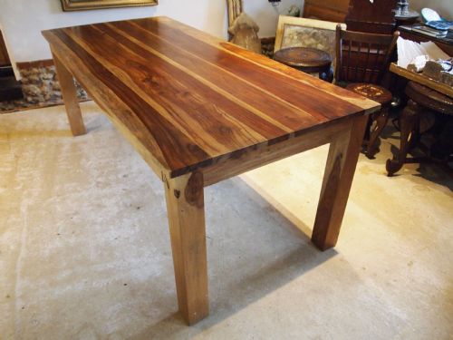 table refectory rare gayubira wood stunning dining seats 8 - CATEGORY: ANTIQUE TABLES - DATED 1930