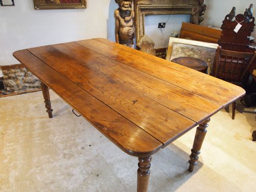 table rare solid elm west country refectory farmhouse dining c1840 - CATEGORY: ANTIQUE TABLES - DATED VICTORIAN