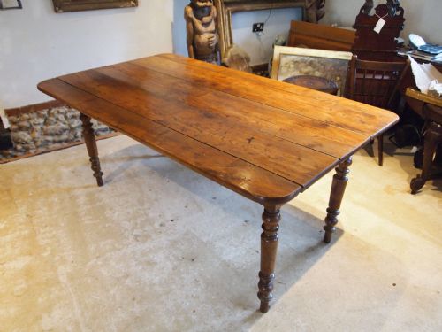 TABLE RARE SOLID ELM WEST COUNTRY REFECTORY FARMHOUSE DINING C1840 - ADDITIONAL PHOTO 1
