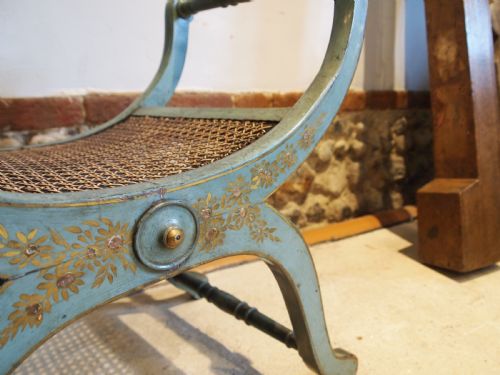 STOOL VICTORIAN SEAT ORIGINAL PAINT C1880 - ADDITIONAL PHOTO 2