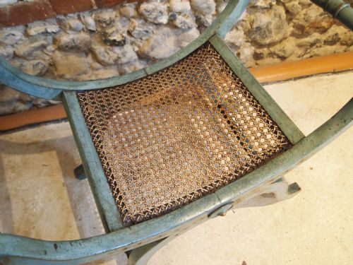 STOOL VICTORIAN SEAT ORIGINAL PAINT C1880 - ADDITIONAL PHOTO 5