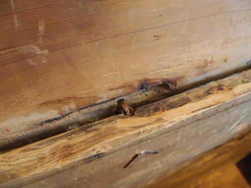 CHEST VERY RARE 17TH CENTURY PINE COFFER C1690 - ADDITIONAL PHOTO 6