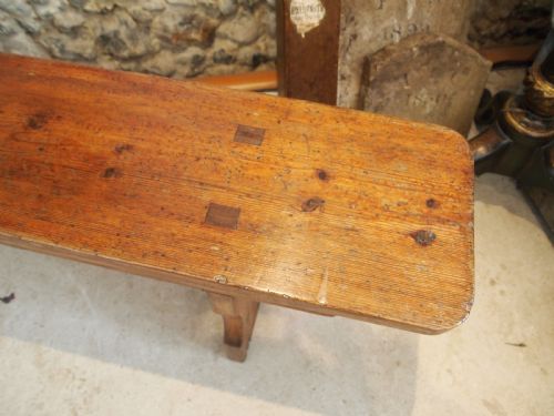 BENCH REFECTORY VICTORIAN PINE SETTLE PEW C1890 - ADDITIONAL PHOTO 8