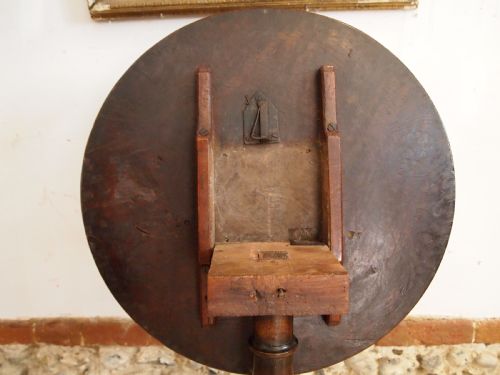 TABLE VERY RARE BURR OAK GEORGE III WINE TILT TOP LAMP HALL C1770 - ADDITIONAL PHOTO 2
