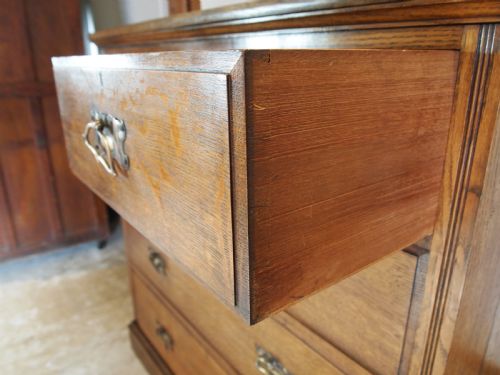 CHEST OF DRAWERS RARE VICTORIAN ARTS AND CRAFTS C1890 - ADDITIONAL PHOTO 5