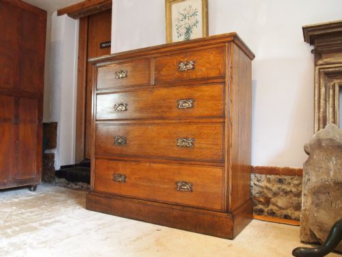 CHEST OF DRAWERS RARE VICTORIAN ARTS AND CRAFTS C1890 - ADDITIONAL PHOTO 9