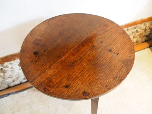 TABLE CRICKET TABLE STUNNING GEORGE III OAK C1800 - ADDITIONAL PHOTO 4