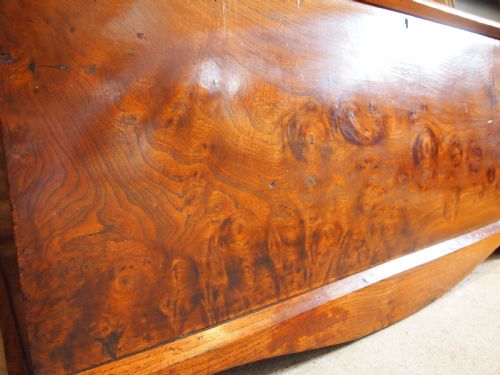 RARE GEORGE III BURR ELM TRUNK CHEST BOX C1800 - ADDITIONAL PHOTO 2