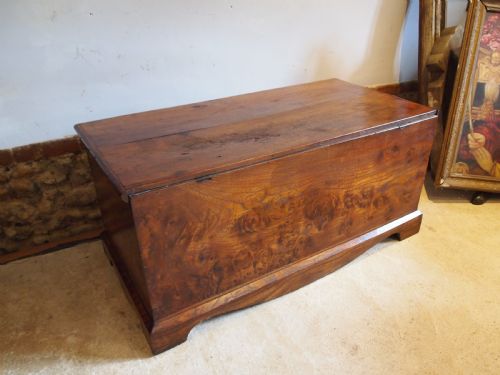 RARE GEORGE III BURR ELM TRUNK CHEST BOX C1800 - ADDITIONAL PHOTO 6