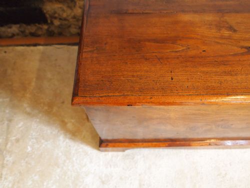 RARE GEORGE III BURR ELM TRUNK CHEST BOX C1800 - ADDITIONAL PHOTO 10