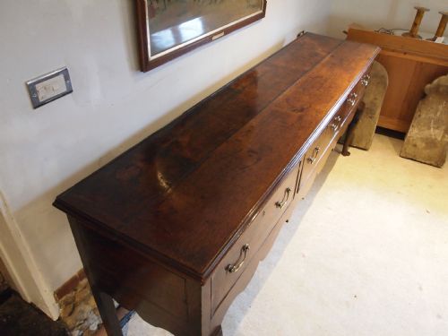 RARE LARGE DRESSER GEORGE III OAK STUNNING C1760 - ADDITIONAL PHOTO 1