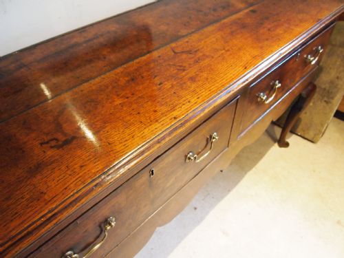 RARE LARGE DRESSER GEORGE III OAK STUNNING C1760 - ADDITIONAL PHOTO 5