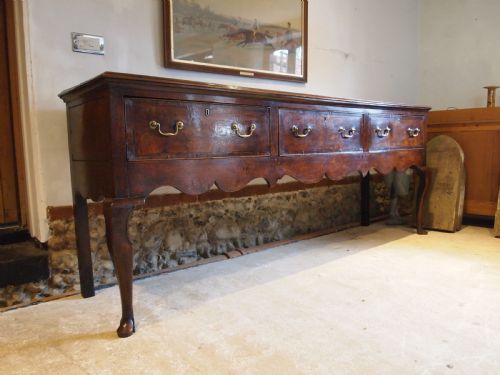 RARE LARGE DRESSER GEORGE III OAK STUNNING C1760 - ADDITIONAL PHOTO 11