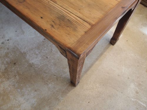 TABLE REFECTORY FARMHOUSE VICTORIAN PINE RUSTIC SEATS 8 C1880 - ADDITIONAL PHOTO 5