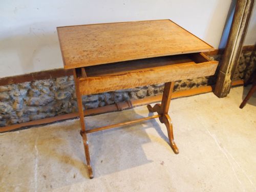 TABLE RARE SWEDISH BURR BIRCH SIDE HALL SIDE CONSOLE C1880 - ADDITIONAL PHOTO 2