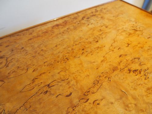 TABLE RARE SWEDISH BURR BIRCH SIDE HALL SIDE CONSOLE C1880 - ADDITIONAL PHOTO 7