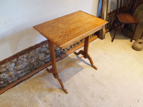 TABLE RARE SWEDISH BURR BIRCH SIDE HALL SIDE CONSOLE C1880 - ADDITIONAL PHOTO 9