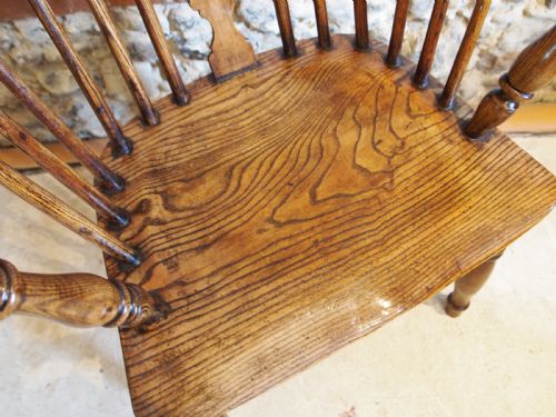 CHAIR STUNNING EARLY VICTORIAN WINDSOR ASH AND ELM C1840 - ADDITIONAL PHOTO 1