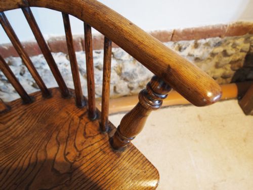 CHAIR STUNNING EARLY VICTORIAN WINDSOR ASH AND ELM C1840 - ADDITIONAL PHOTO 4