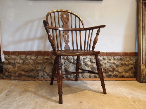 CHAIR STUNNING EARLY VICTORIAN WINDSOR ASH AND BURR ELM C1840 - ADDITIONAL PHOTO 2