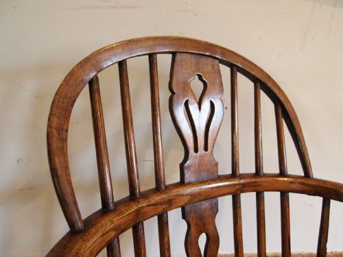 CHAIR STUNNING EARLY VICTORIAN WINDSOR ASH AND BURR ELM C1840 - ADDITIONAL PHOTO 7