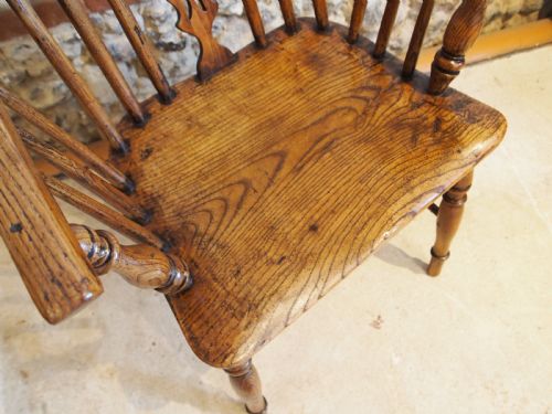 CHAIR STUNNING EARLY VICTORIAN WINDSOR ASH AND ELM C1840 - ADDITIONAL PHOTO 1