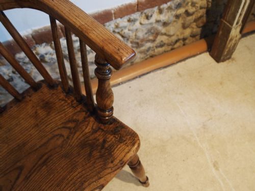 CHAIR STUNNING EARLY VICTORIAN WINDSOR ASH AND ELM C1840 - ADDITIONAL PHOTO 5