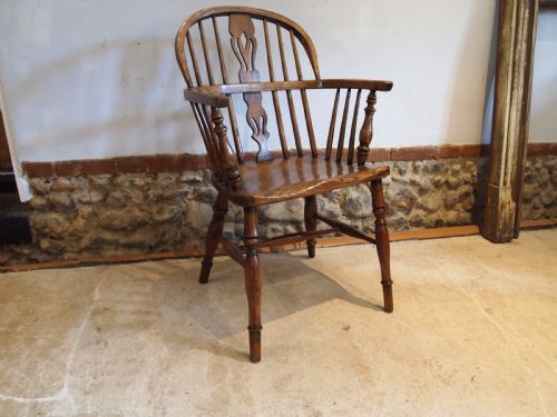 CHAIR STUNNING EARLY VICTORIAN WINDSOR ASH AND ELM C1840 - ADDITIONAL PHOTO 8