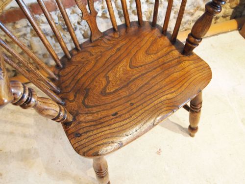 CHAIR STUNNING EARLY VICTORIAN WINDSOR ASH AND ELM C1840 - ADDITIONAL PHOTO 1