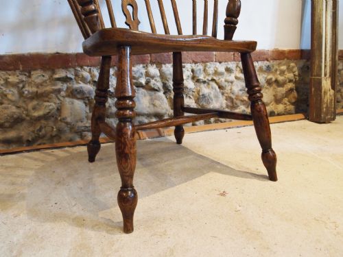 CHAIR STUNNING EARLY VICTORIAN WINDSOR ASH AND ELM C1840 - ADDITIONAL PHOTO 6
