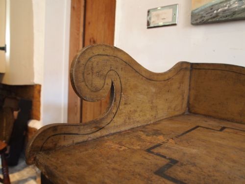 TABLE RARE REGENCY GEORGE IV ORIGINAL PAINT SIDE HALL LAMP WRITING C1820 - ADDITIONAL PHOTO 4