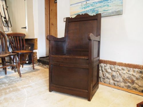 CHAIR RARE GEORGE I SCOTTISH LAMBING CHAIR OAK C1720 - ADDITIONAL PHOTO 1