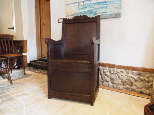CHAIR RARE GEORGE I SCOTTISH LAMBING CHAIR OAK C1720 - ADDITIONAL PHOTO 7