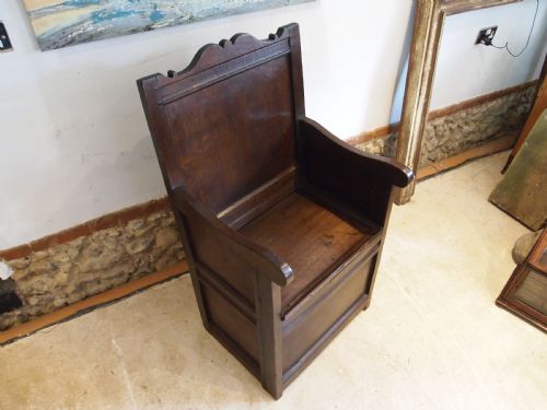 CHAIR RARE GEORGE I SCOTTISH LAMBING CHAIR OAK C1720 - ADDITIONAL PHOTO 10