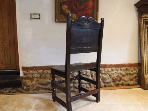 CHAIR FINE EXAMPLE CHARLES II OAK YORKSHIRE C1680 - ADDITIONAL PHOTO 8