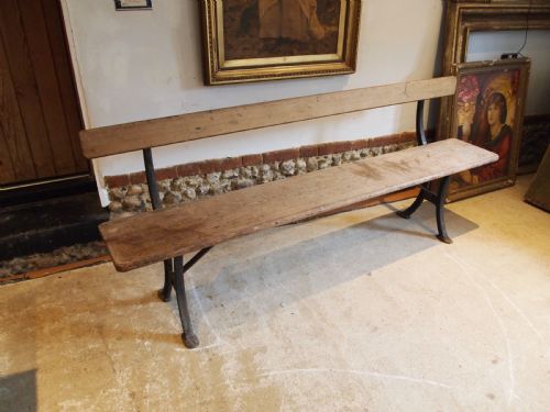 bench victorian cast iron garden railway bench addison wellington c1880 - CATEGORY: ANTIQUE FURNITURE - DATED VICTORIAN
