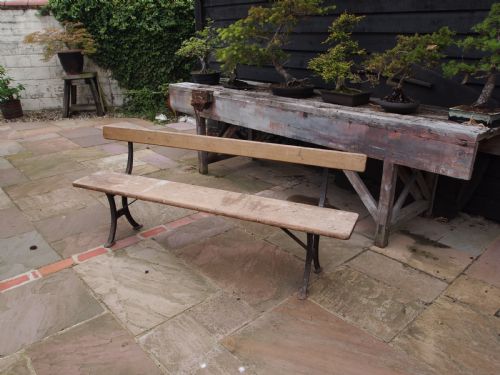 BENCH VICTORIAN CAST IRON GARDEN RAILWAY BENCH ADDISON WELLINGTON C1880 - ADDITIONAL PHOTO 3
