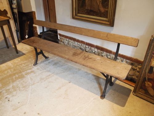 BENCH VICTORIAN CAST IRON GARDEN RAILWAY BENCH ADDISON WELLINGTON C1880 - ADDITIONAL PHOTO 6