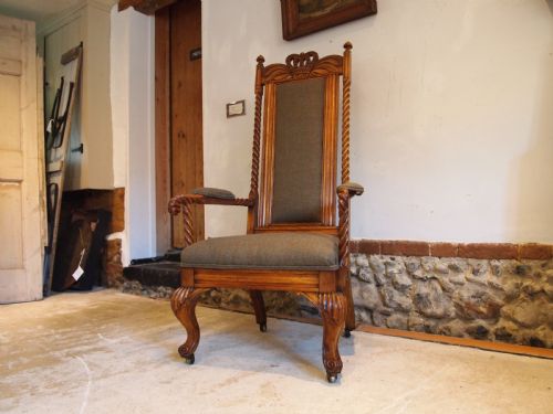 chair stunning scottish arts and crafts oak c1880 - CATEGORY: ANTIQUE CHAIRS - DATED VICTORIAN