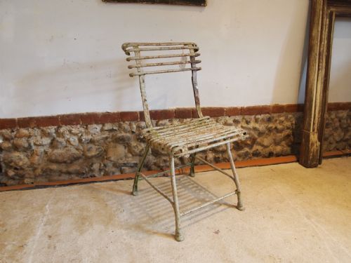 CHAIR RARE VICTORIAN ARRAS GARDEN CHAIR C1890 - ADDITIONAL PHOTO 5