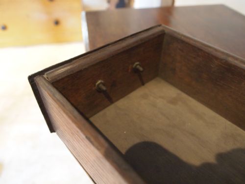 TABLE LOWBOY SIDE HALL GEORGE III OAK C1780 - ADDITIONAL PHOTO 6