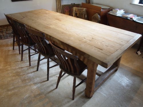 TABLE REFECTORY FRENCH OAK SEATS 10 FARMHOUSE DINING C1900 - ADDITIONAL PHOTO 3