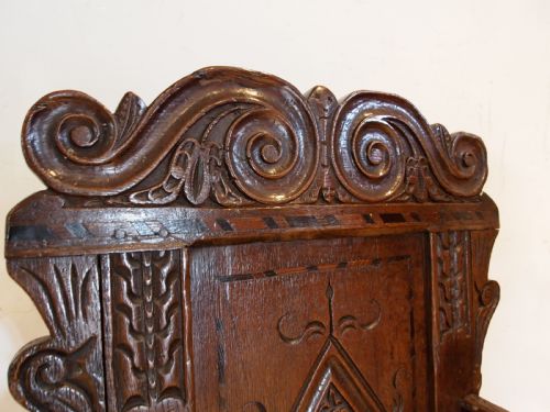 CHAIR RARE CHARLES II OAK WAINSCOT YORKSHIRE C1680 - ADDITIONAL PHOTO 7
