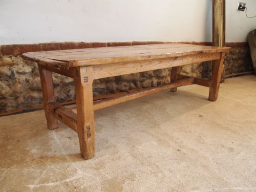 TABLE RARE GEORGE III LOW COFFEE TABLE PINE C1800 - ADDITIONAL PHOTO 1